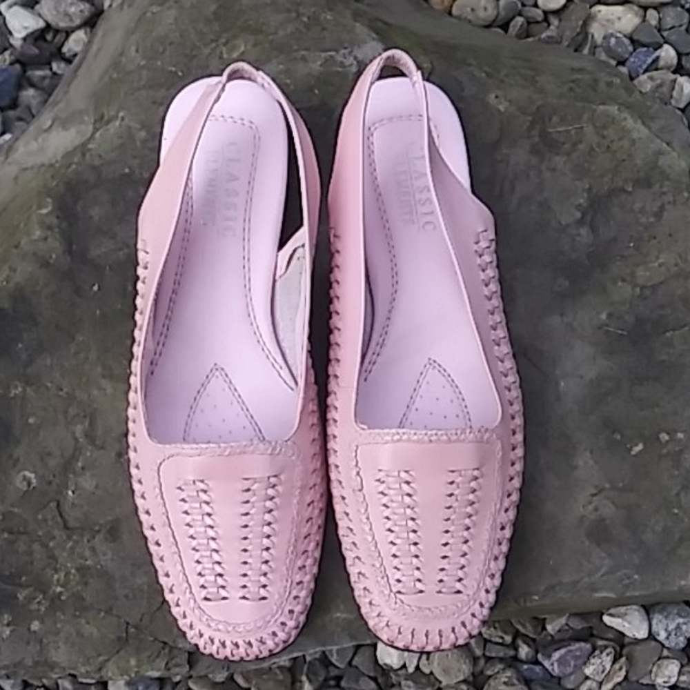 Classic Elements "Heaton" Woven Slingback Sandal - Picture 3 of 15